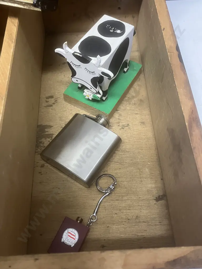 Wooden Case, Padlocks & Keys, Cards, Coin, Door Stop Etc Image 1++