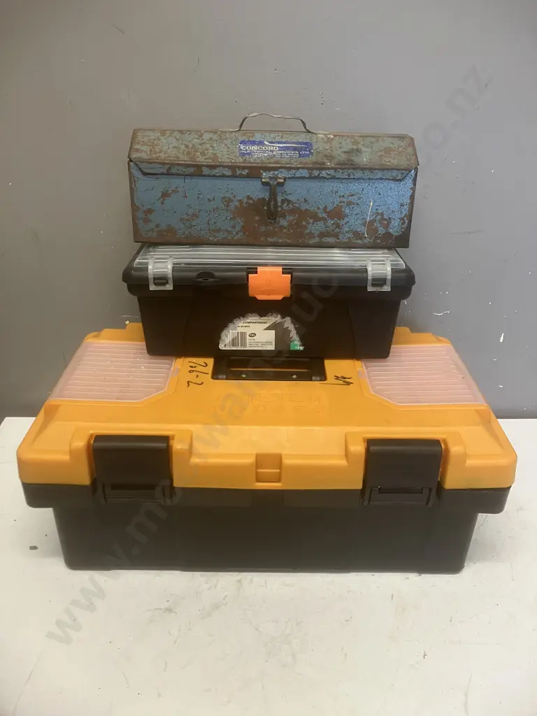 Three Toolboxes And Contents Image 1++