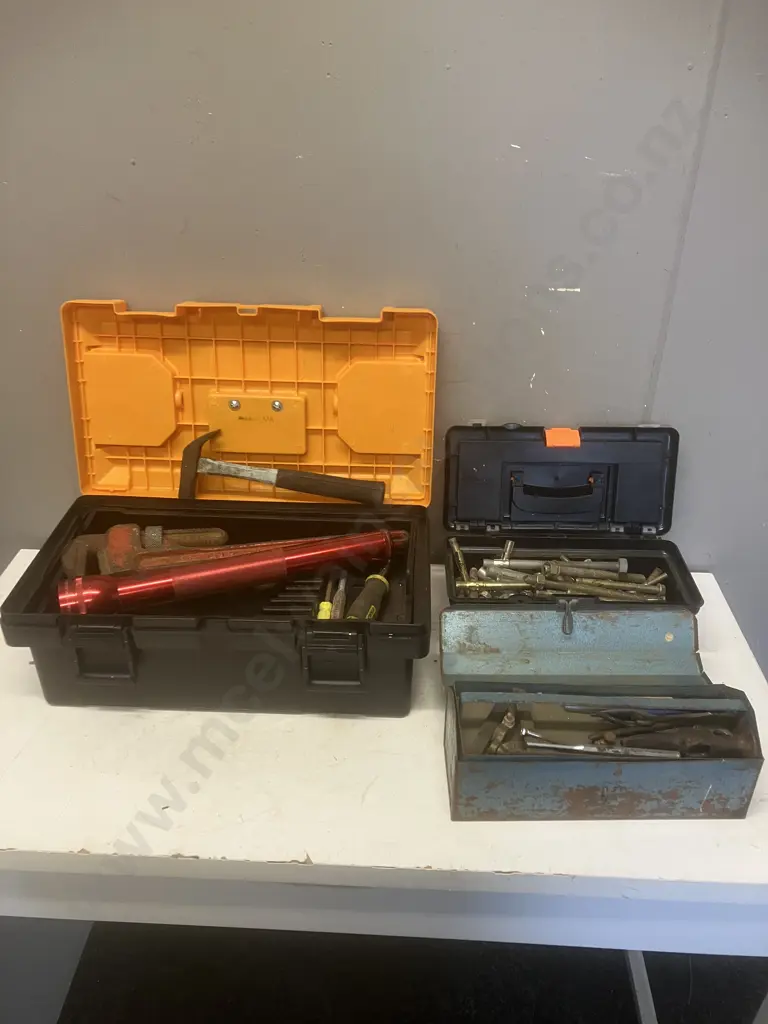 Three Toolboxes And Contents Image 1++