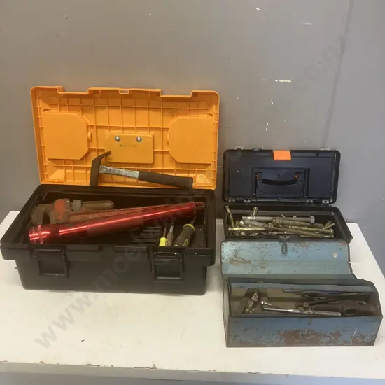 Three Toolboxes And Contents