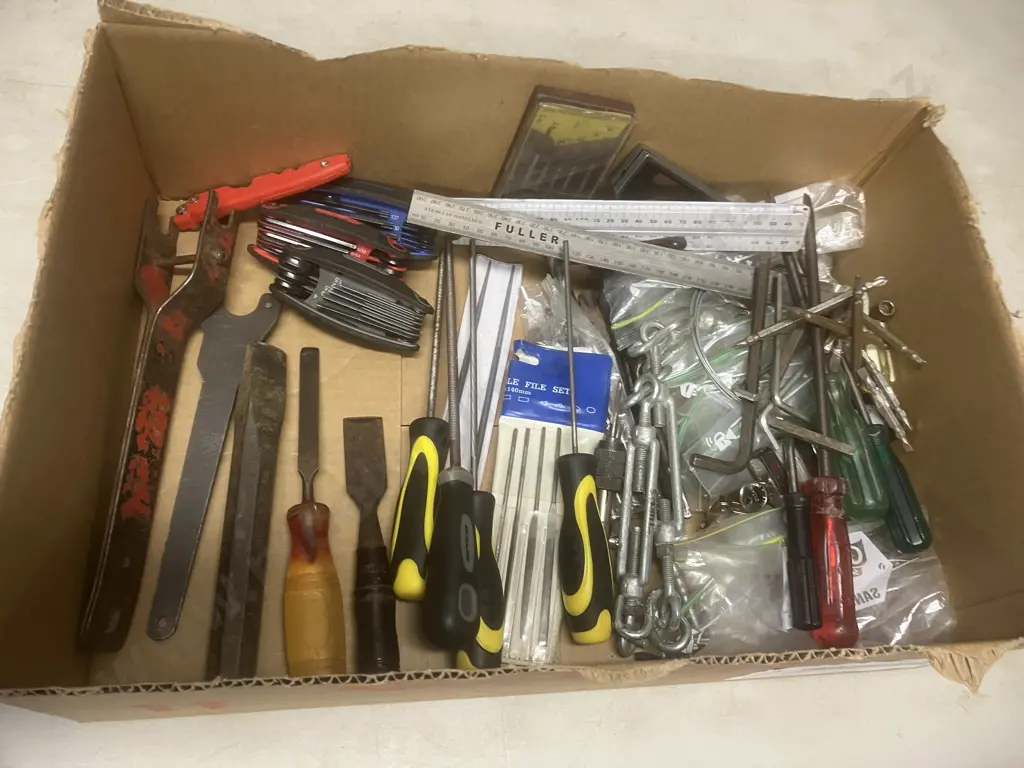 Tools - Permanent Strainers Tool, Allen Key Sets, Files, Hardware, Padlocks Etc Image 1++