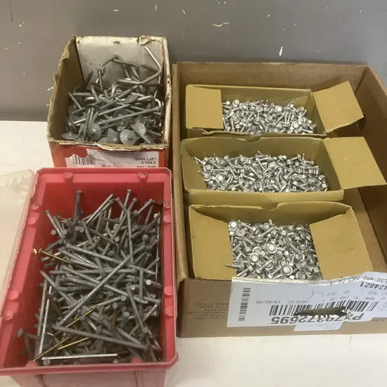 Boxes TEK Screws, Z-Nails, Nails