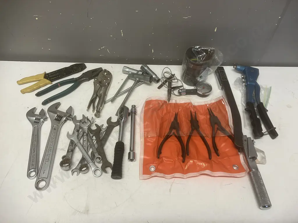 Tools - Dual Signal Tension Wrench, Circlip Pliers In Pouch, Spanners Etc Image 1++