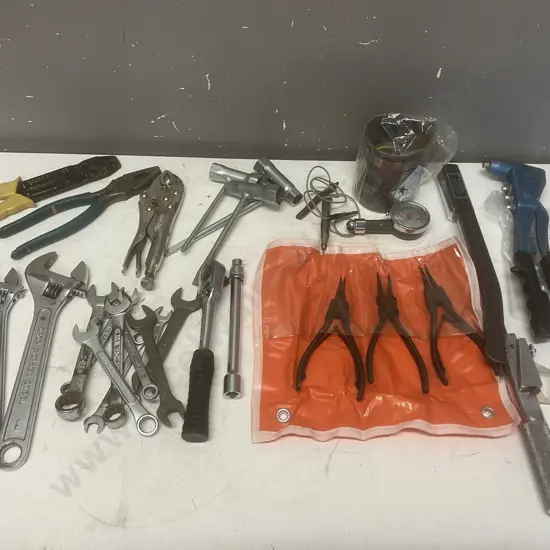 Tools - Dual Signal Tension Wrench, Circlip Pliers In Pouch, Spanners Etc