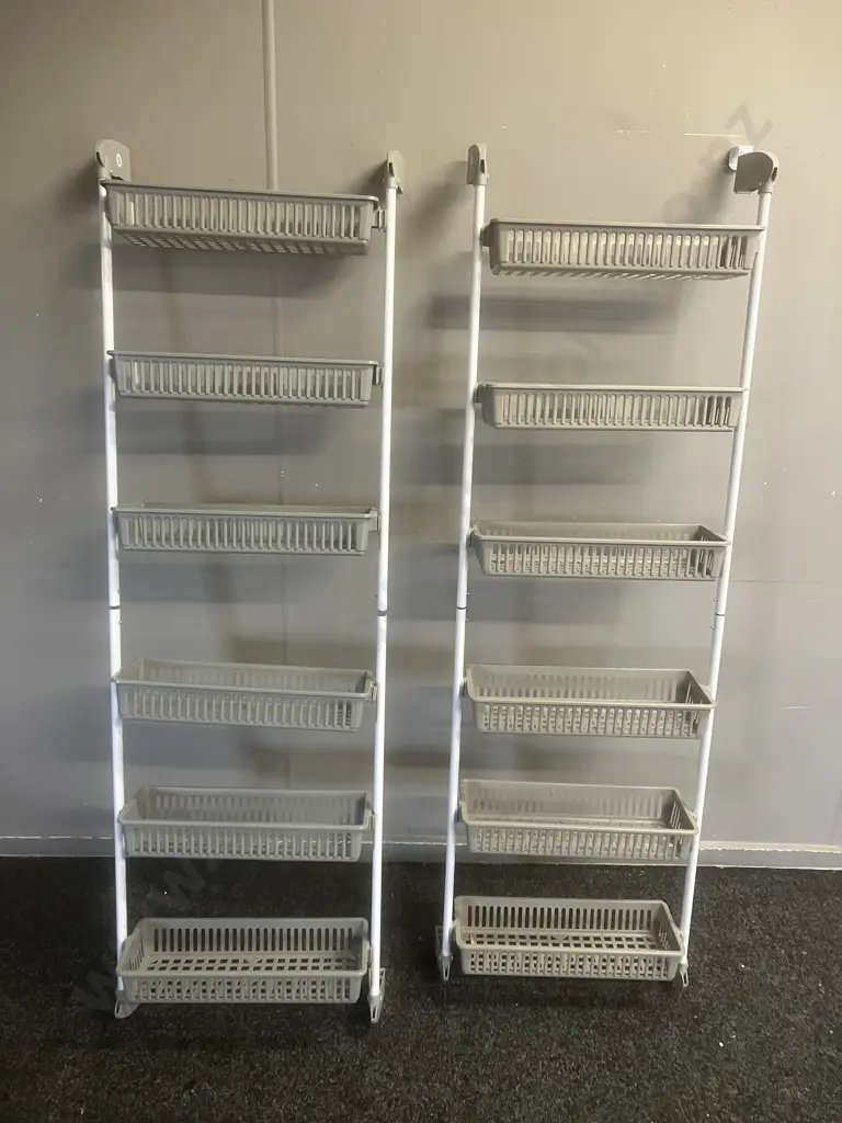 Pair of Hanging Door Shelves. H1.5m Image 1++