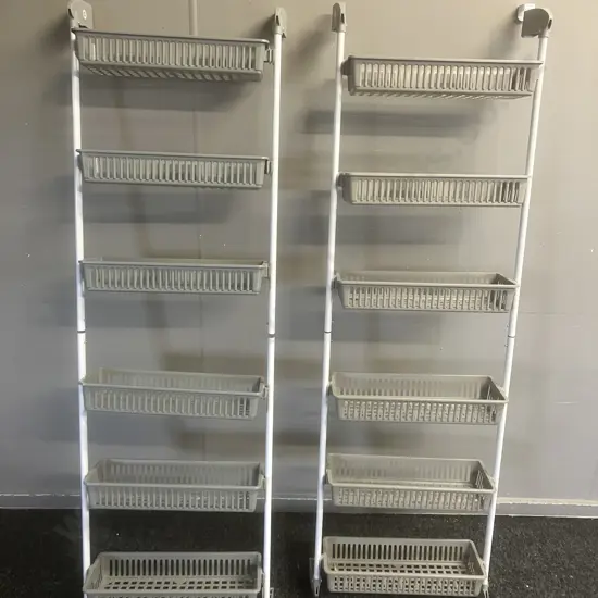 Pair of Hanging Door Shelves. H1.5m