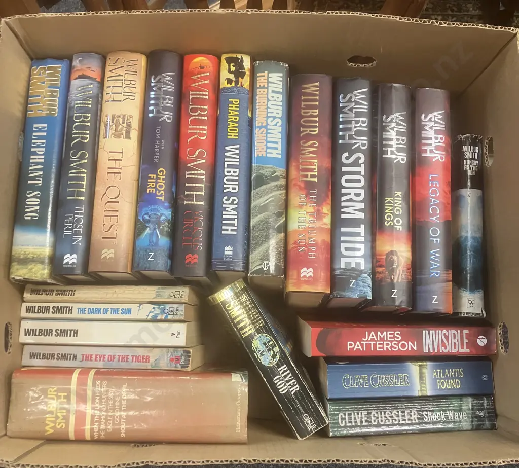 Wilbur Smith Novels x 18, Clive Cussler & James Patterson Image 1++