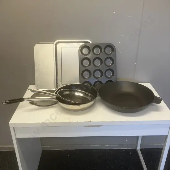 Scanpan Classic Induction Paella Pan - 36cm With Assorted Bakeware & Pans