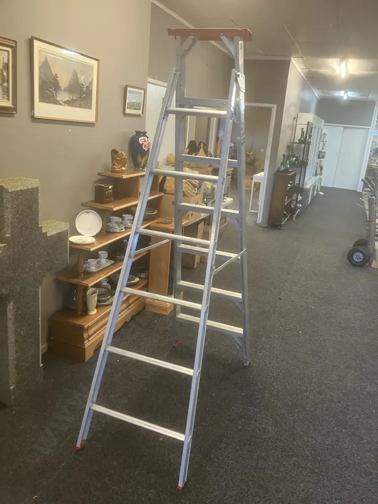 Alco Domestic Combination Step Extension Ladder 2.13-3.89m ACH7, 120Kg Image 1++