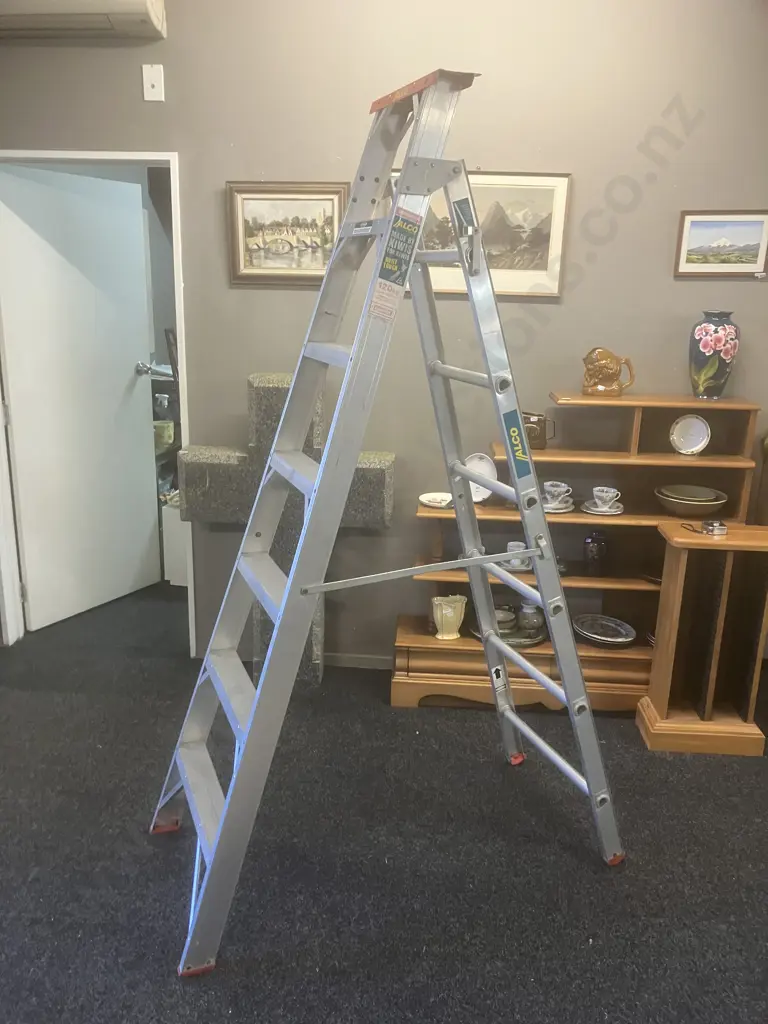 Alco Domestic Combination Step Extension Ladder 2.13-3.89m ACH7, 120Kg Image 1++