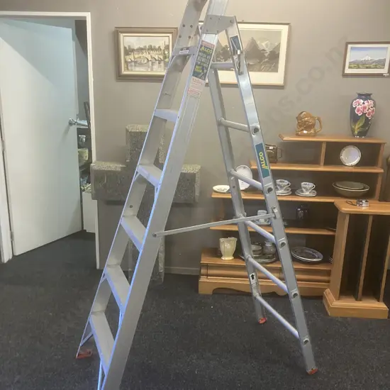 Alco Domestic Combination Step Extension Ladder 2.13-3.89m ACH7, 120Kg