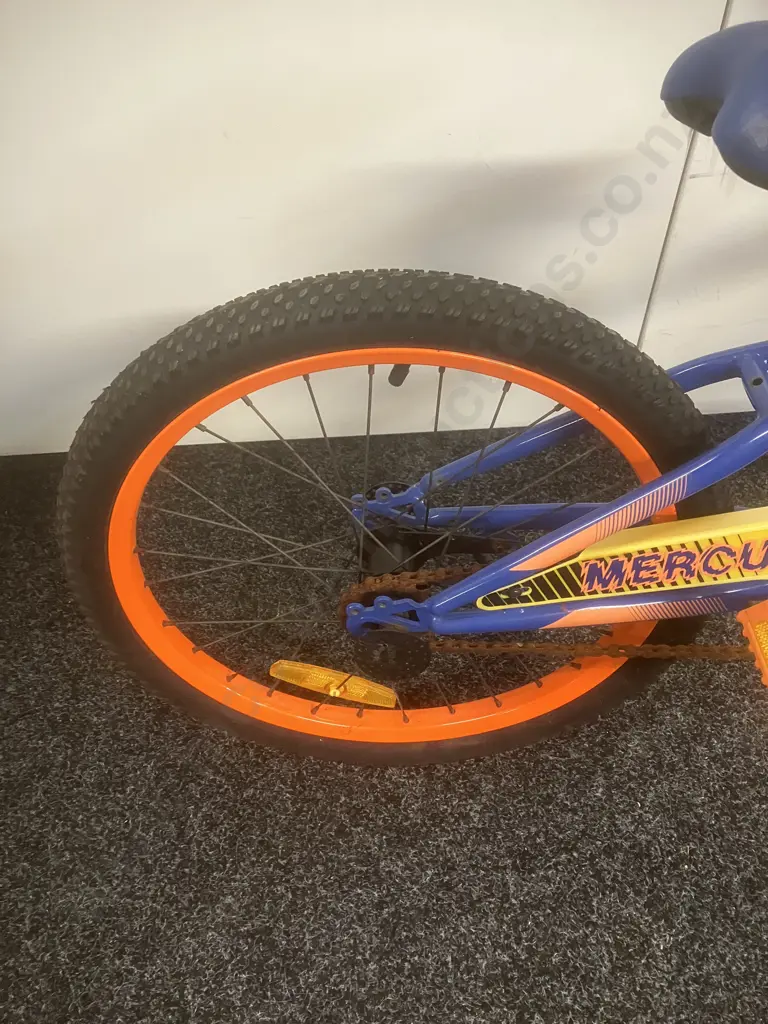 Blue & Orange Mercury Geo Frame Set 50 Childs Bike Image 1++
