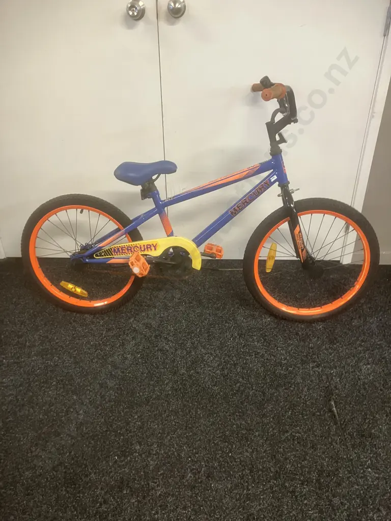 Blue & Orange Mercury Geo Frame Set 50 Childs Bike Image 1++
