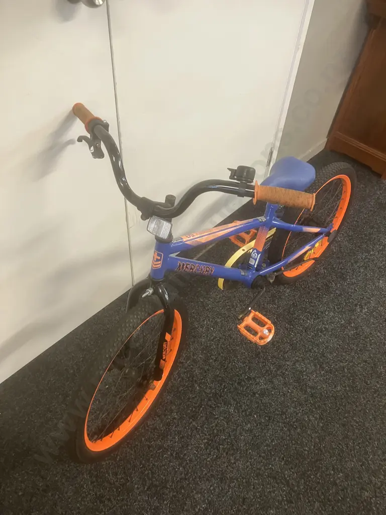 Blue & Orange Mercury Geo Frame Set 50 Childs Bike Image 1++