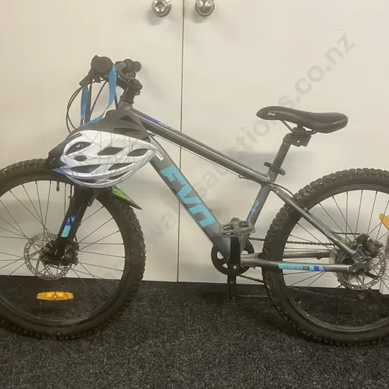 EVO Grey & Blue "Lets Ride" Bicycle