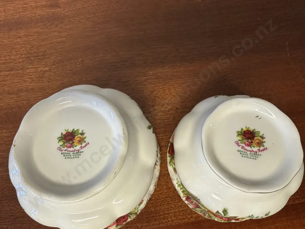 Royal Albert Old Country Roses Bone China Made In England Sugar Bowls x2  Image 1++