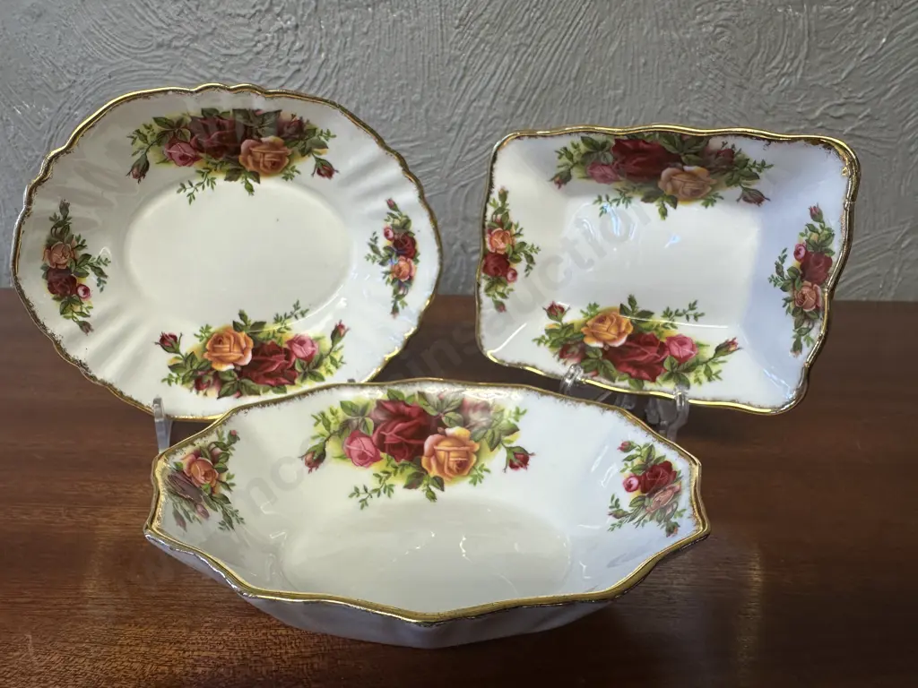 Royal Albert Old Country Roses Bone China Made In England Assorted Dishes Image 1++