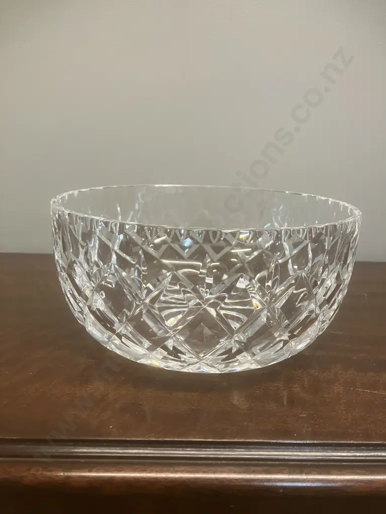 Webb Corbett Crystal Bowl. 8.5 x 17.5cm Image 1++