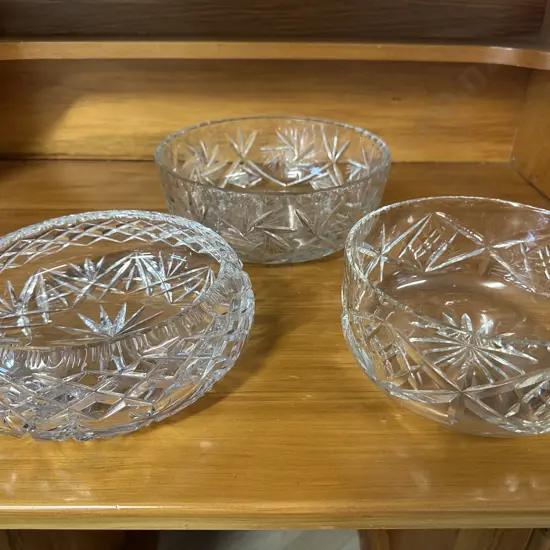 Selection Of Vintage Crystal Bowls