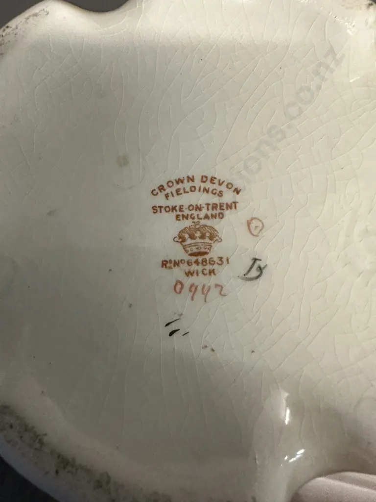 Stoke On Trent Crown Devon Fieldings Double Handled Vase #0942 H33cm. Image 1++