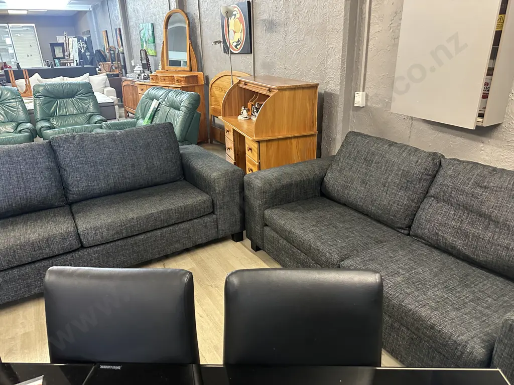 Tasman 2 Piece Fabric Lounge Suite Ex Harvey Norman Image 1++