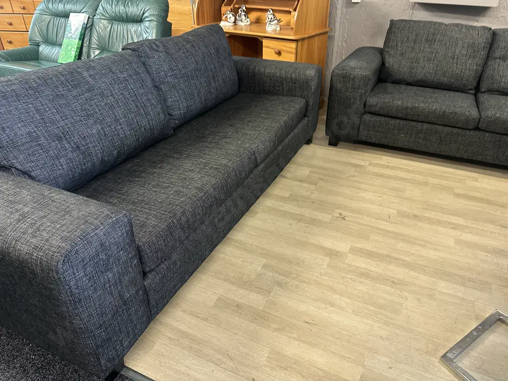 Tasman 2 Piece Fabric Lounge Suite Ex Harvey Norman Image 1++