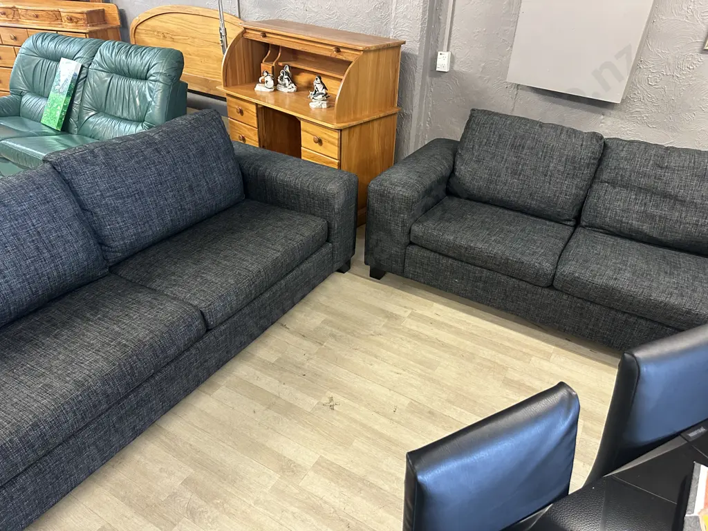 Tasman 2 Piece Fabric Lounge Suite Ex Harvey Norman Image 1++