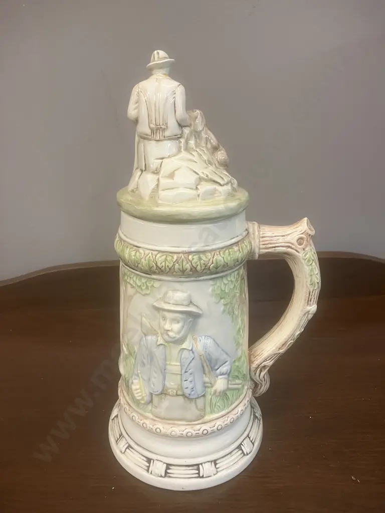 Vintage Ceramic Lidded German 3D Stein. H33cm Image 1++