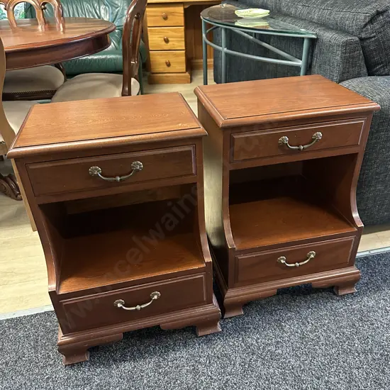 Pair Of Mahogany Bedside Cabinets