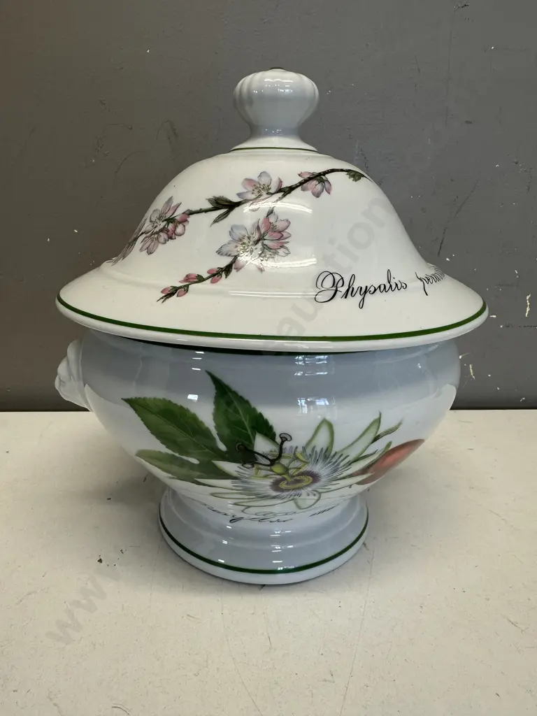 Apilco "Elysian Garden" Porcelain Soup Tureen Image 1++