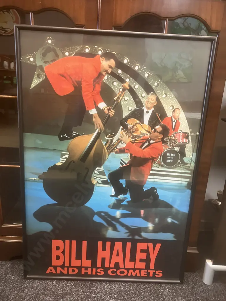 Bill Haley And His Comets Framed Poster, 94 x 64cm Image 1++