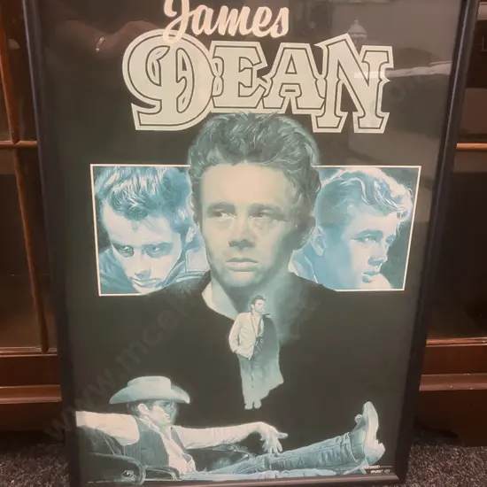James Dean Framed Vintage Collage Poster, 62 x 44cm