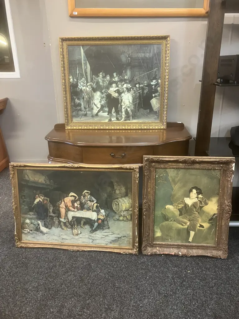 Framed Classical Paintings Prints x 3 Image 1++