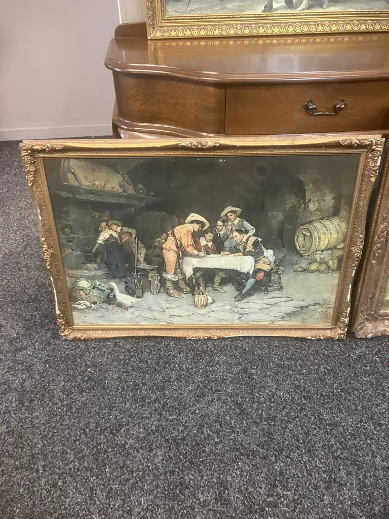 Framed Classical Paintings Prints x 3 Image 1++