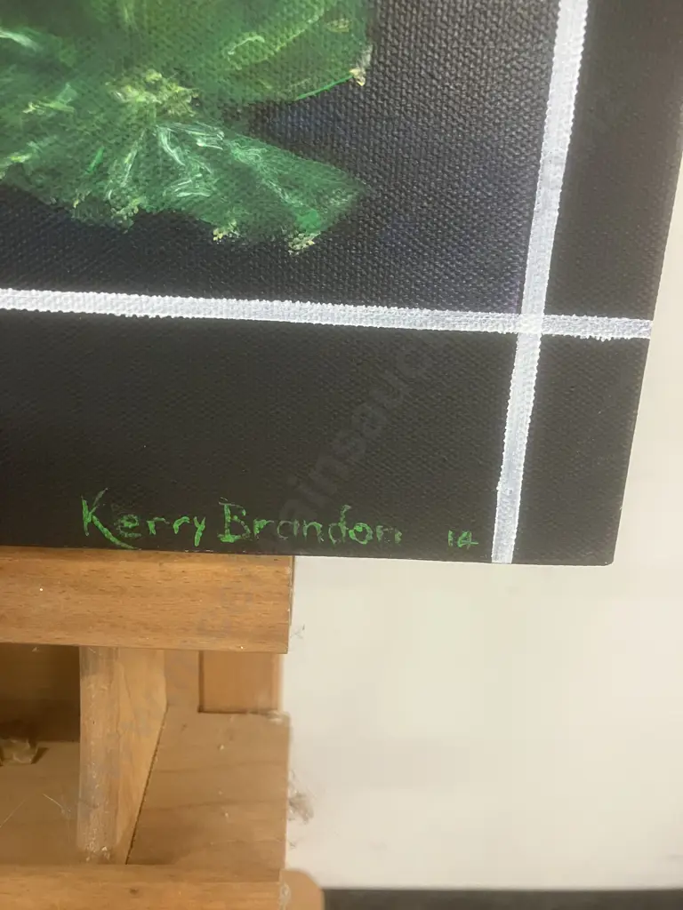 Kerry Brandon '14 Lilly Pond Original Artwork on Canvas, Signed Lower Right. 30 x 61cm Image 1++