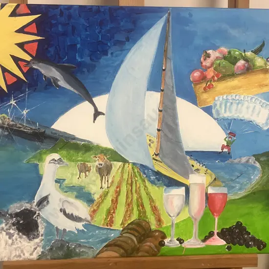 Original Artwork on Canvas. 50 x 60cm