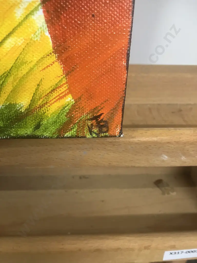 Kerry Brandon Pair of Oil Paintings In The Style of Emile Bellet, Signed Lower Right. 30 x 10cm Image 1++