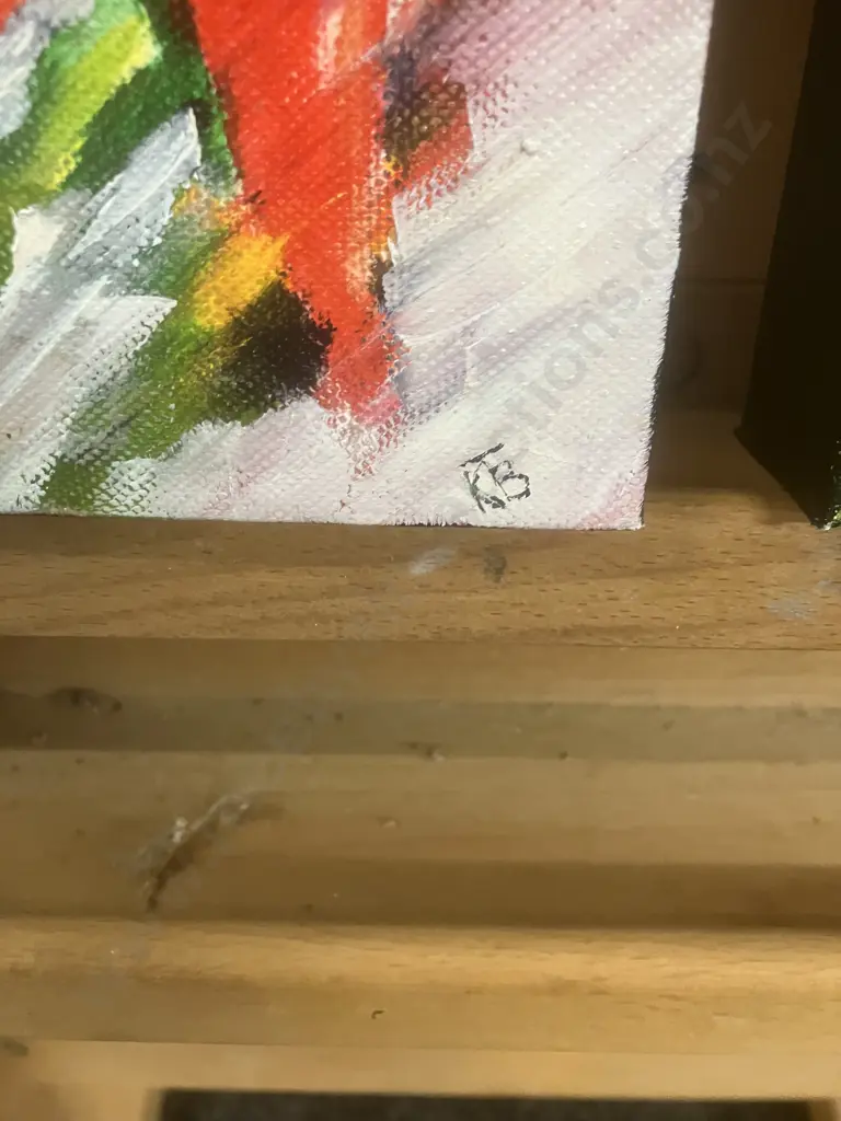 Kerry Brandon Pair of Oil Paintings In The Style of Emile Bellet, Signed Lower Right. 30 x 10cm Image 1++