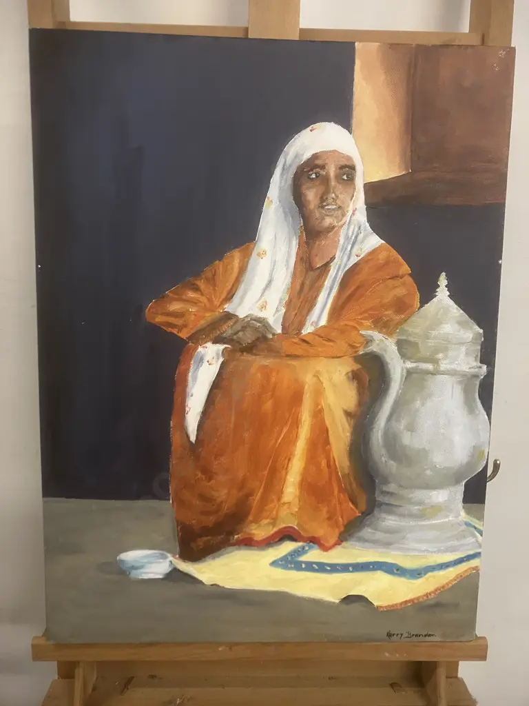Kerry Brandon "The Teapot" Oil On Canvas, Signed Lower Right. 61 x 46cm Image 1++