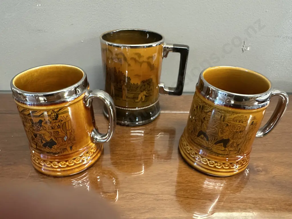 Selection Of Tankards Including Arthur Wood & Lord Nelson Image 1++