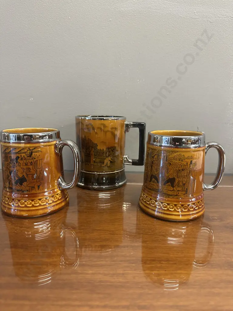 Selection Of Tankards Including Arthur Wood & Lord Nelson Image 1++