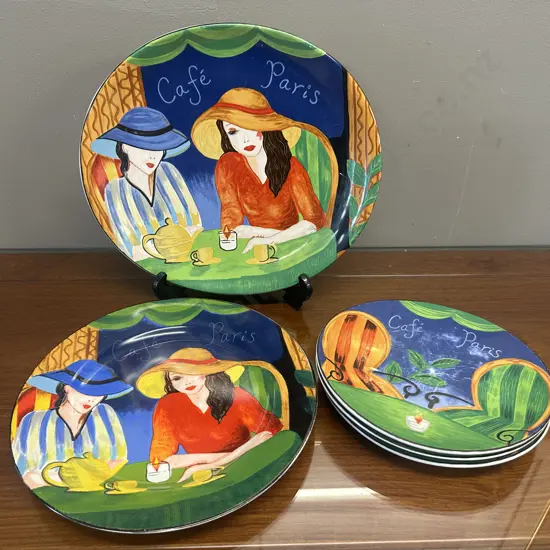 Verdi Cafe Paris Serving Plates Etc