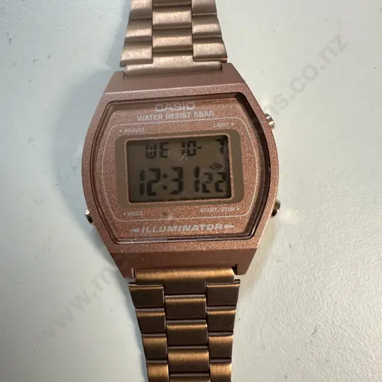 Beige Casio Digital Watch