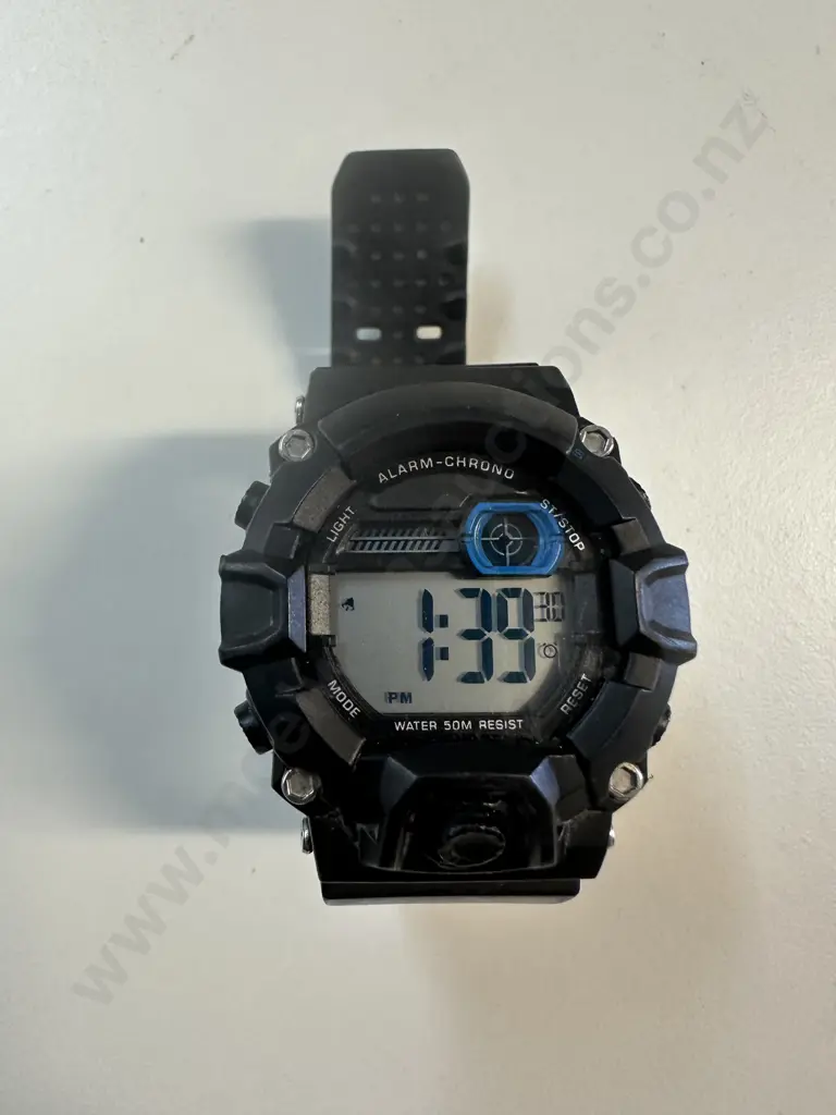 Black Digital Watch Image 1++