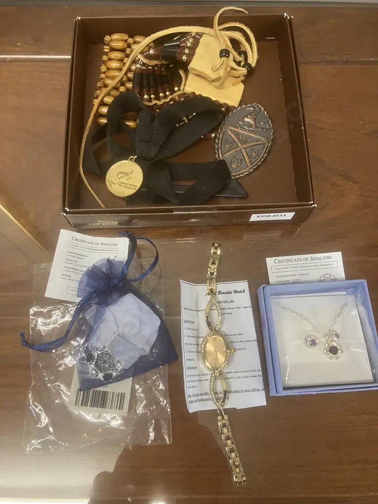 Costume Jewellery, Beaded Bracelet, Watch Etc Image 1++