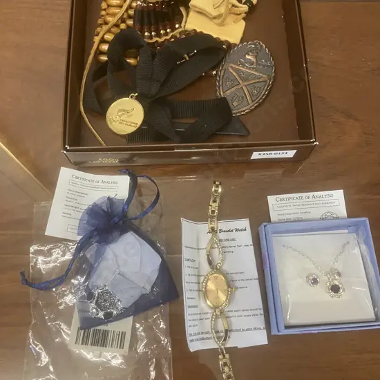 Costume Jewellery, Beaded Bracelet, Watch Etc