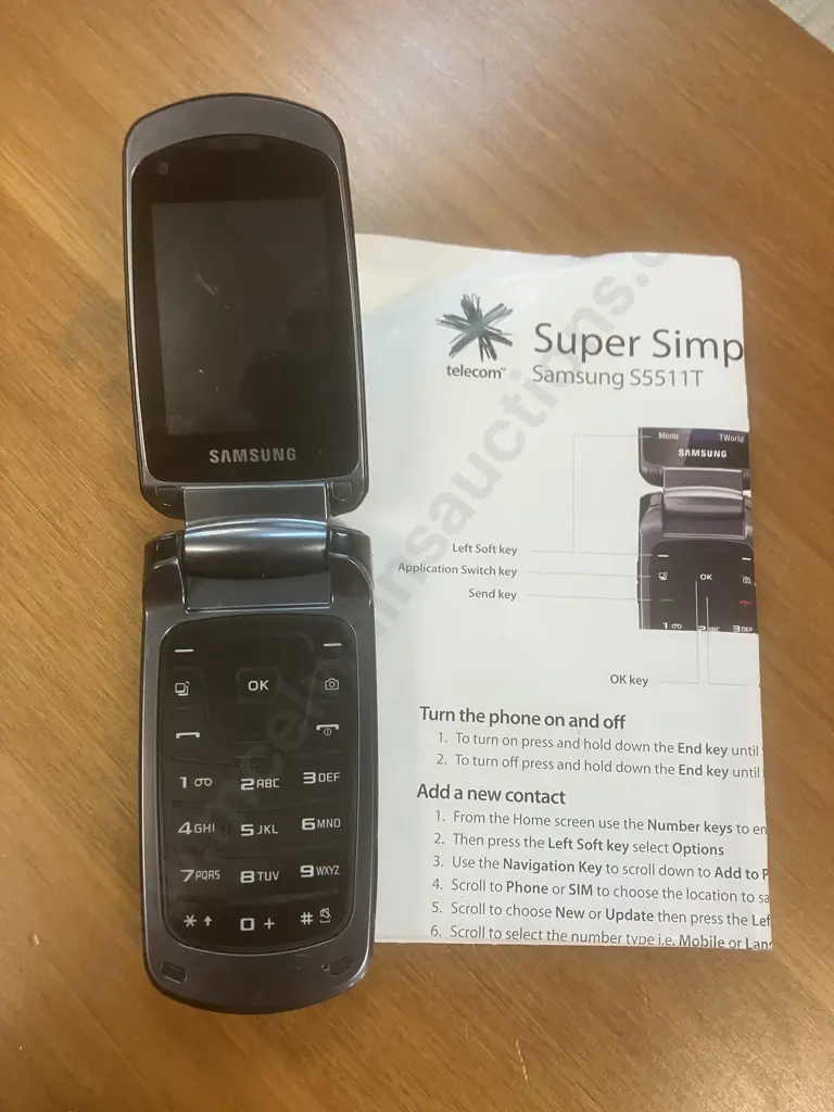 Vintage Samsung GT-S5511T Cell Phone - Black Image 1++