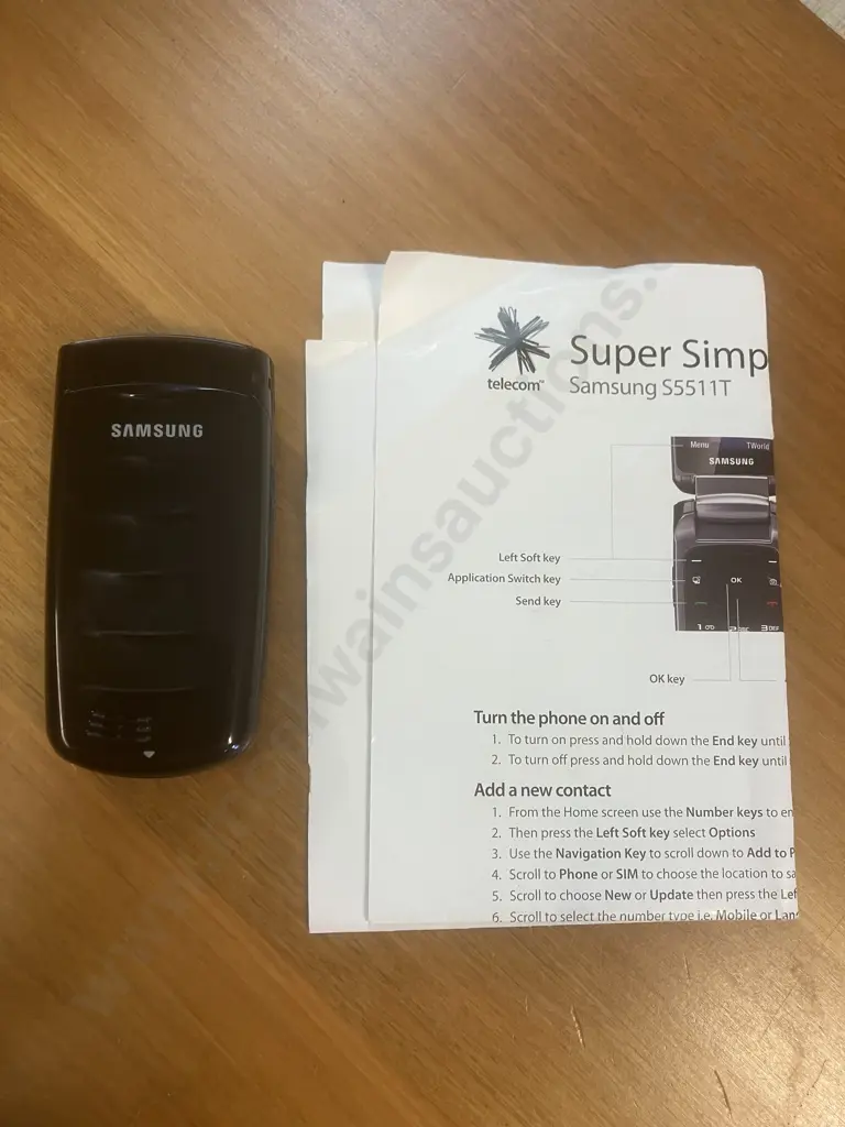 Vintage Samsung GT-S5511T Cell Phone - Black Image 1++