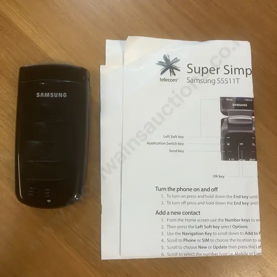 Vintage Samsung GT-S5511T Cell Phone - Black