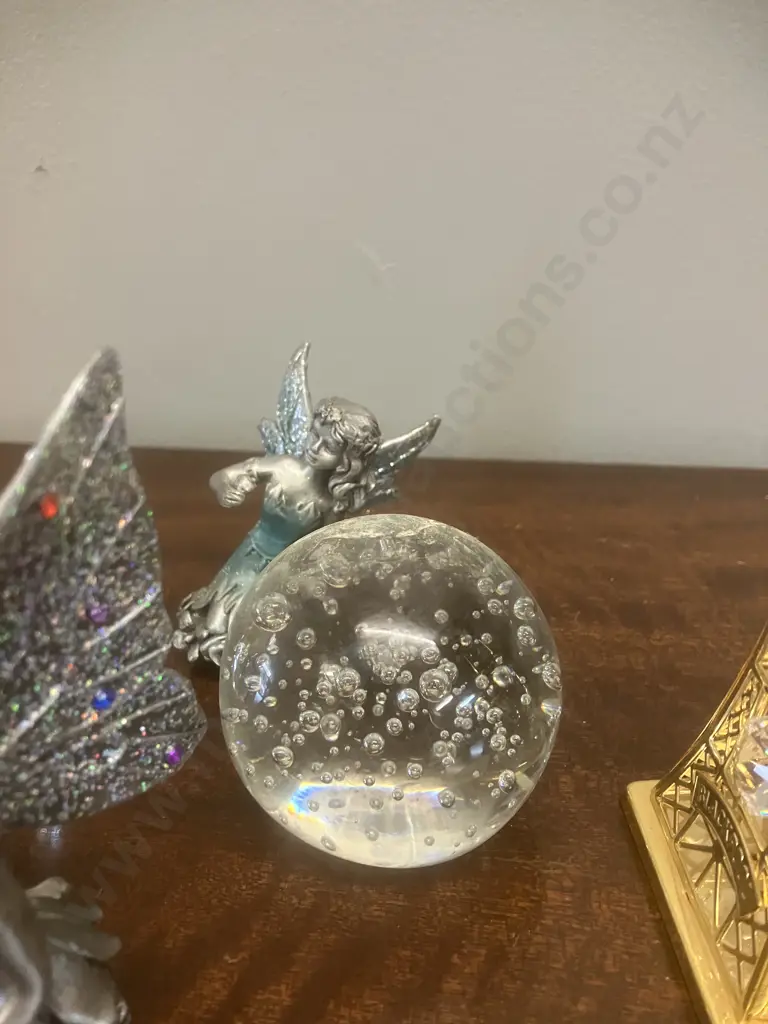 Pewter & Crystal Ornaments Image 1++
